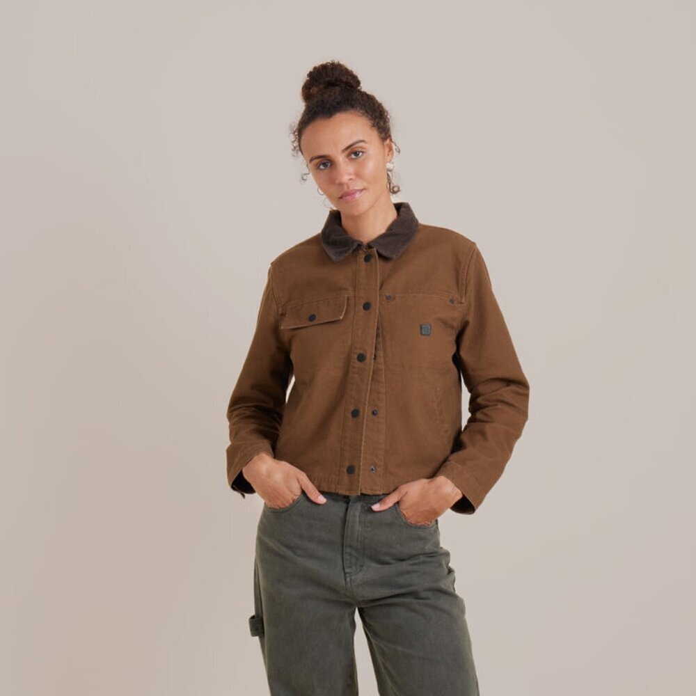 New Womens sz M Roark Open Roads Canvas Jacket outdoors fashion button up - Picture 3 of 7